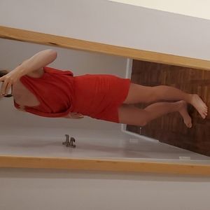Sexy red dress. Awesome to wear in summer or for holiday events. Feels great